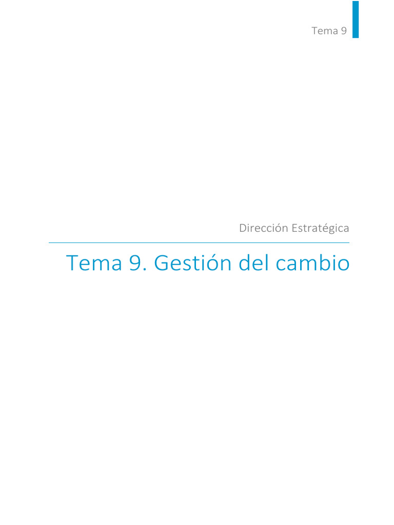 Gestión del Cambio en Estrategias Empresariales | PDF | Gestión ...