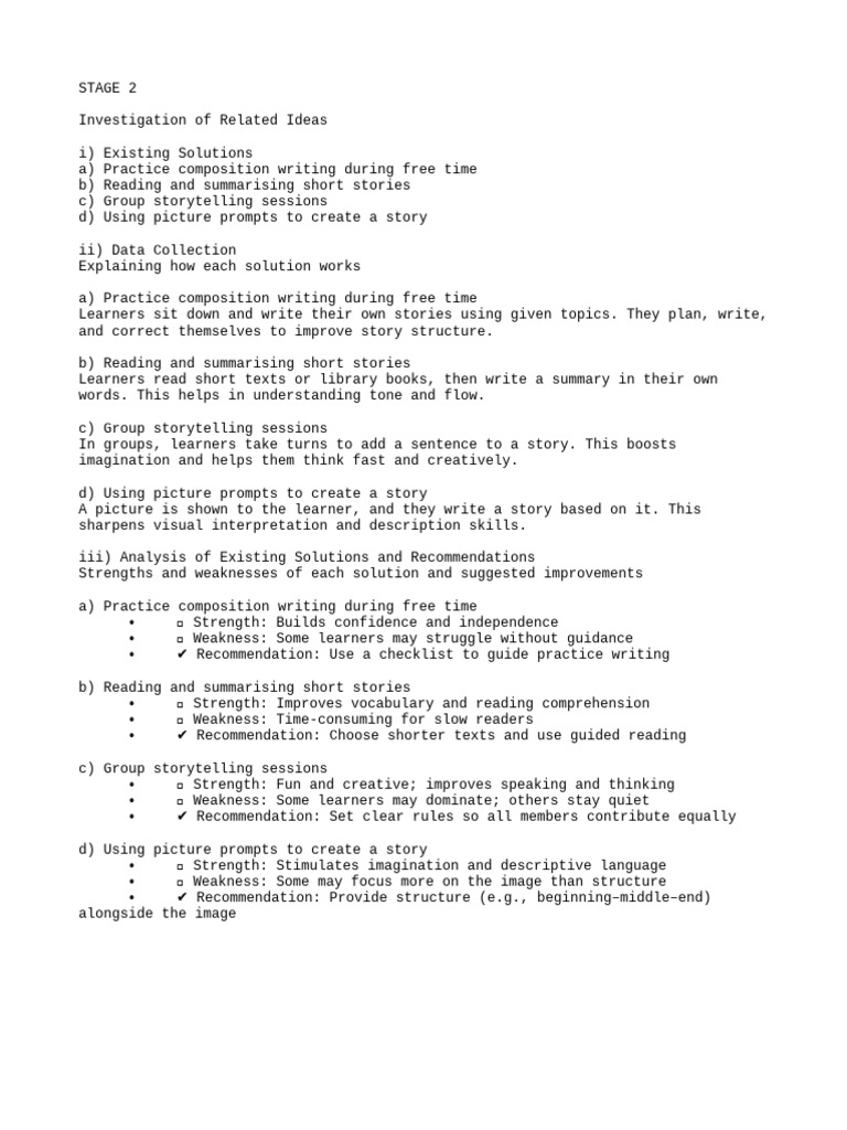 Enhancing Composition Skills: Solutions & Analysis | PDF