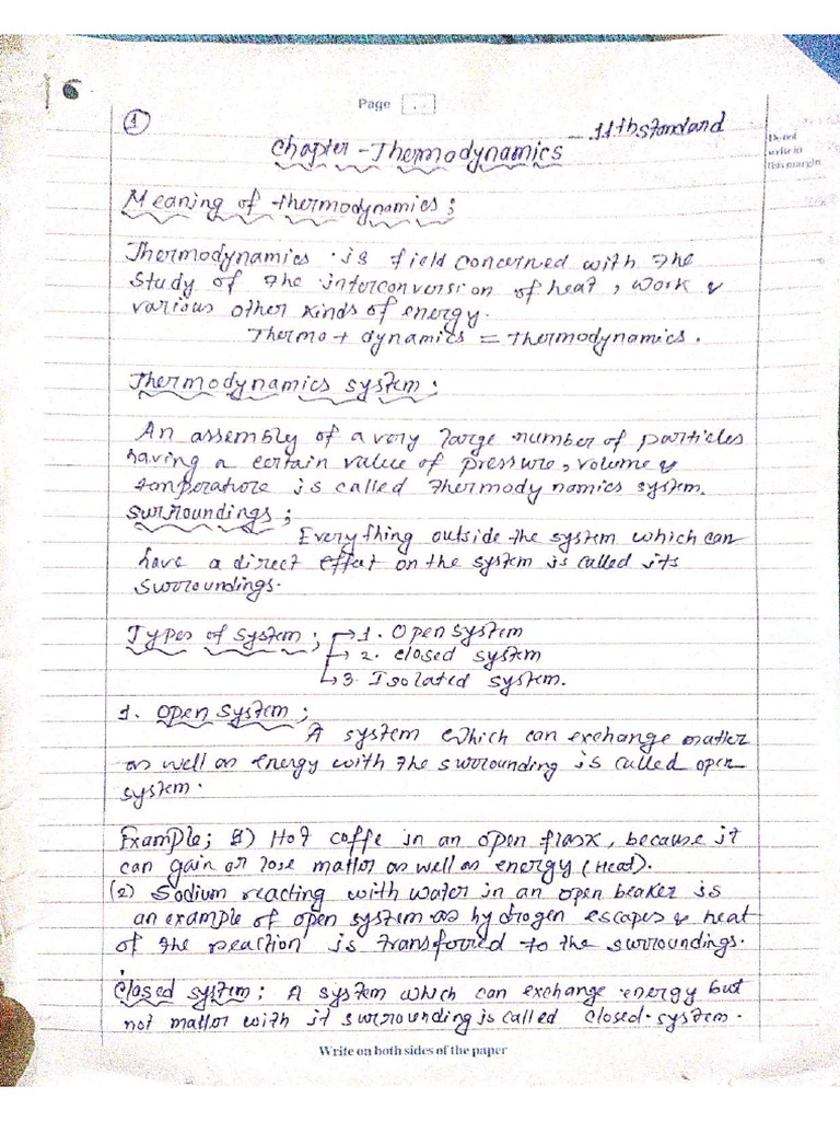 Class 11#StudyMaterials (Thermodynamics) Compressed | PDF