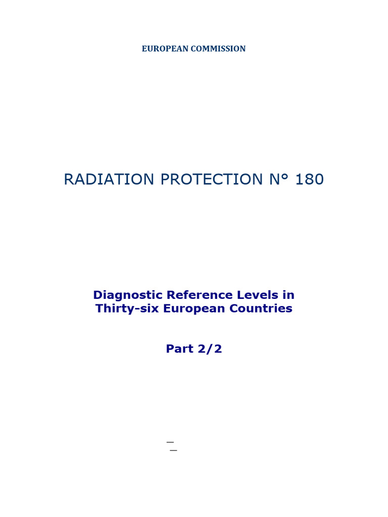 Diagnostic Reference Levels in Europe | PDF | Absorbed Dose | Nuclear ...
