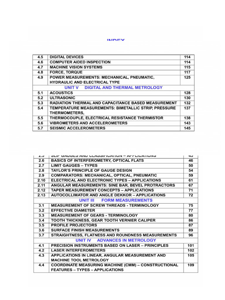 Metrology and Measurement | PDF | Engineering Tolerance | Accuracy And ...