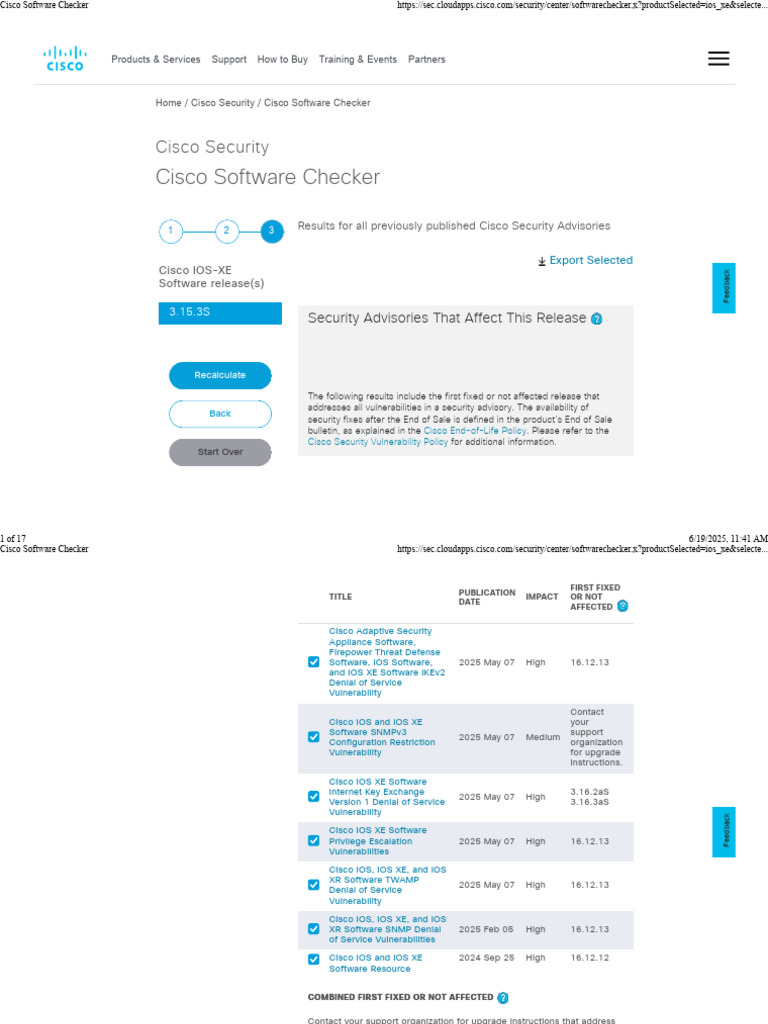 Cisco Software Checker Overview 2025 | PDF | Denial Of Service Attack ...