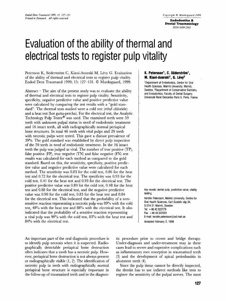 Peterson - Evaluation of The Ability of Thermal and Electrical Tests To ...