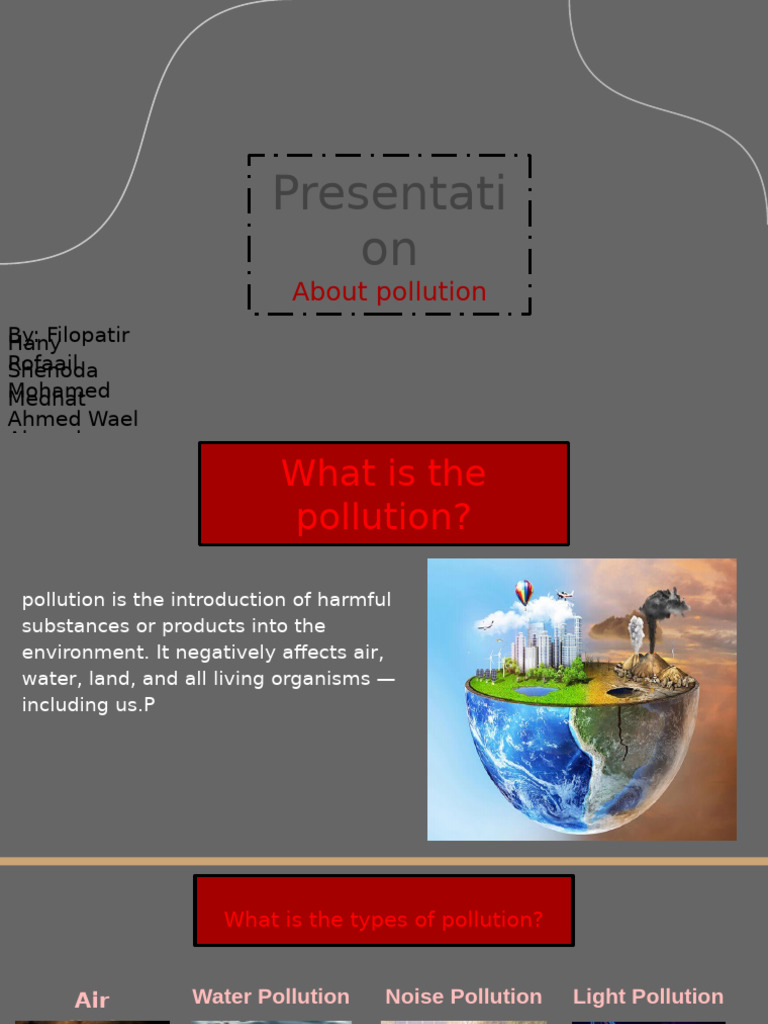 Presentation of The Pollution | PDF