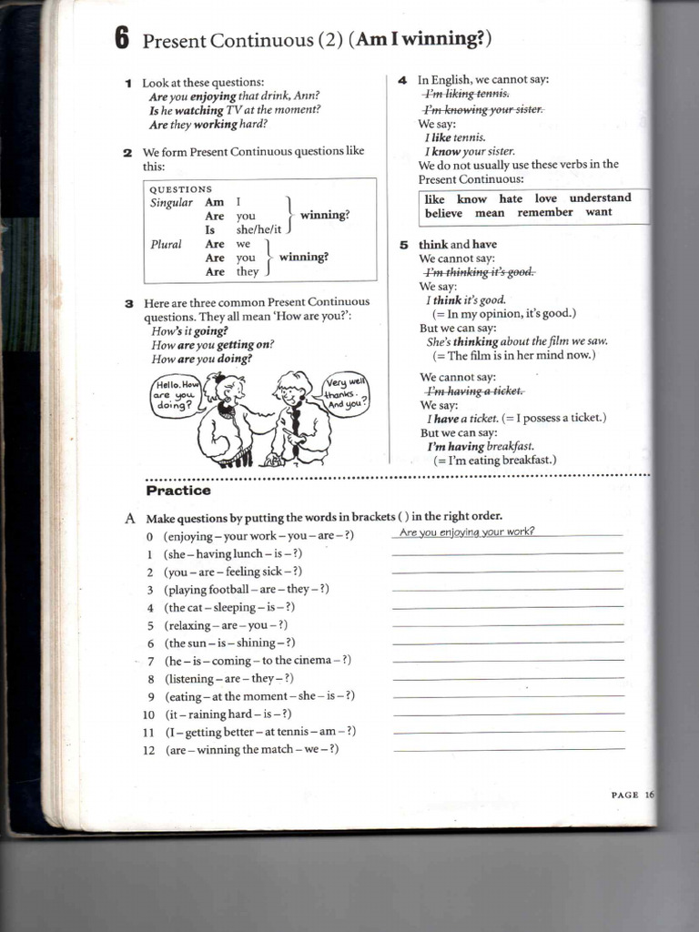 Present Continuous 3 | PDF