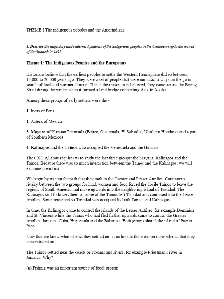 Indigenous Peoples of the Americas Pre-1492 | PDF | Christopher ...