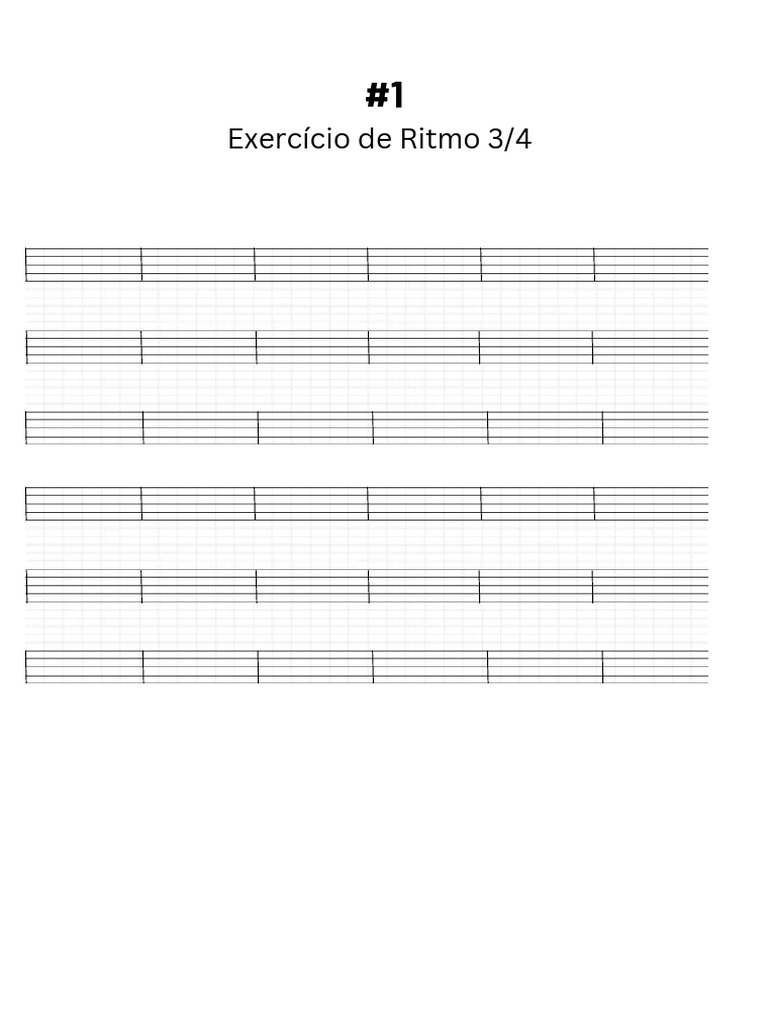 Exercícios de Ritmo para Piano | PDF