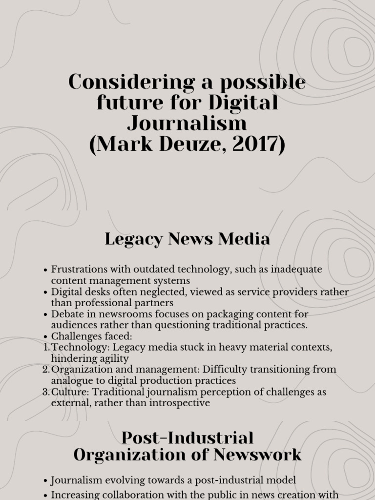 Future Trends in Digital Journalism 2023 | PDF | Journalism | Startup ...
