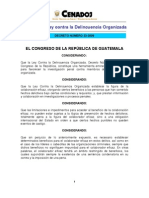 D023-2009 -Reforma a Ley Contra La Delincuencia Organizada