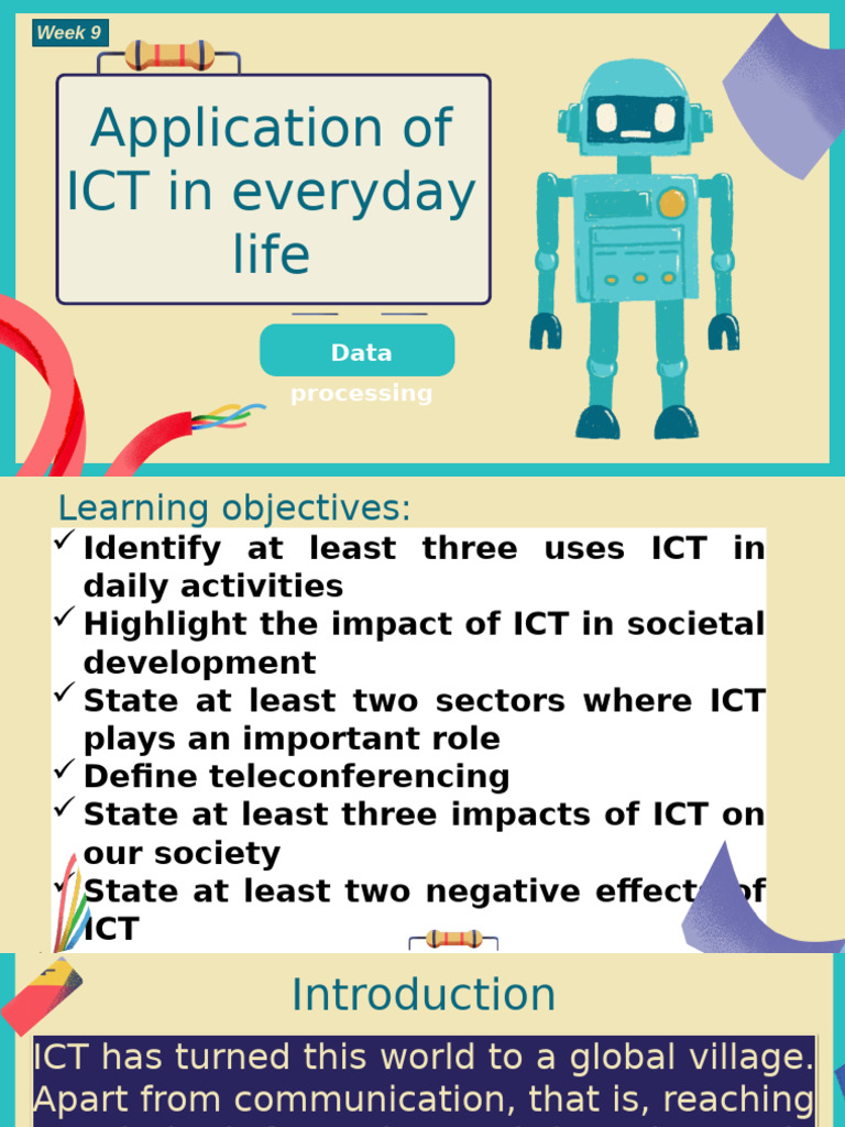 ICT's Role in Daily Life and Society | PDF | Information And ...