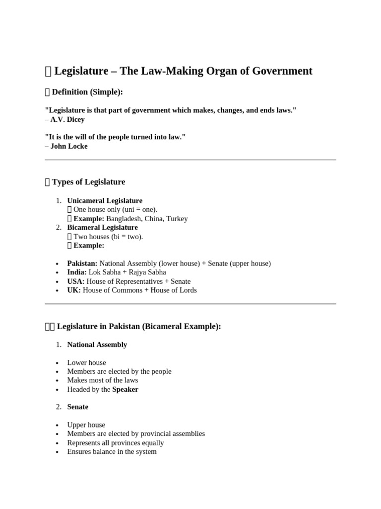 Countries and Their Legislatures Explained | PDF | Cost Of Living ...