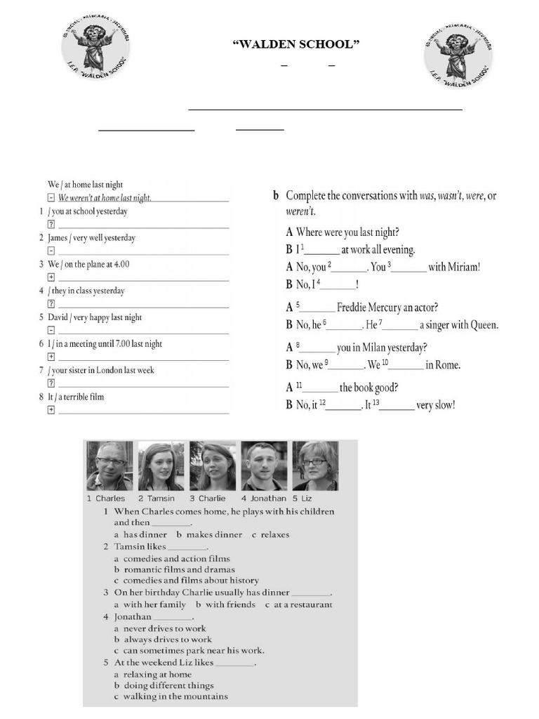 Examen de Inglés para 2° Secundaria | PDF