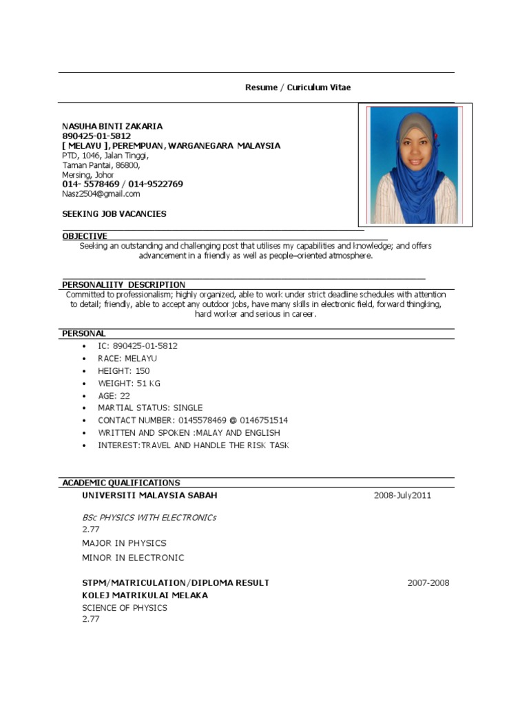 Resume Soa  PDF  Electronics  Science And Technology