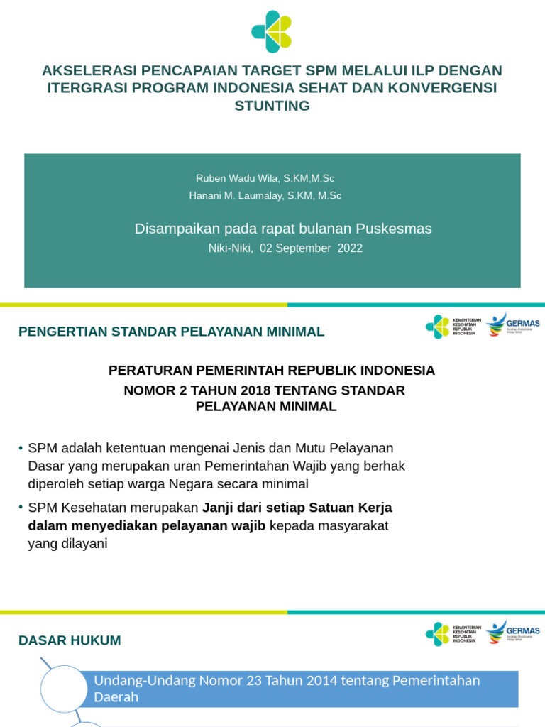 Akselerasi Target SPM dan Stunting | PDF