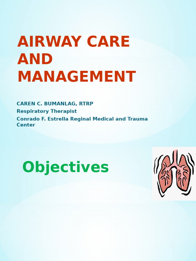 Airway Management Techniques and Devices | PDF | Respiratory Tract ...