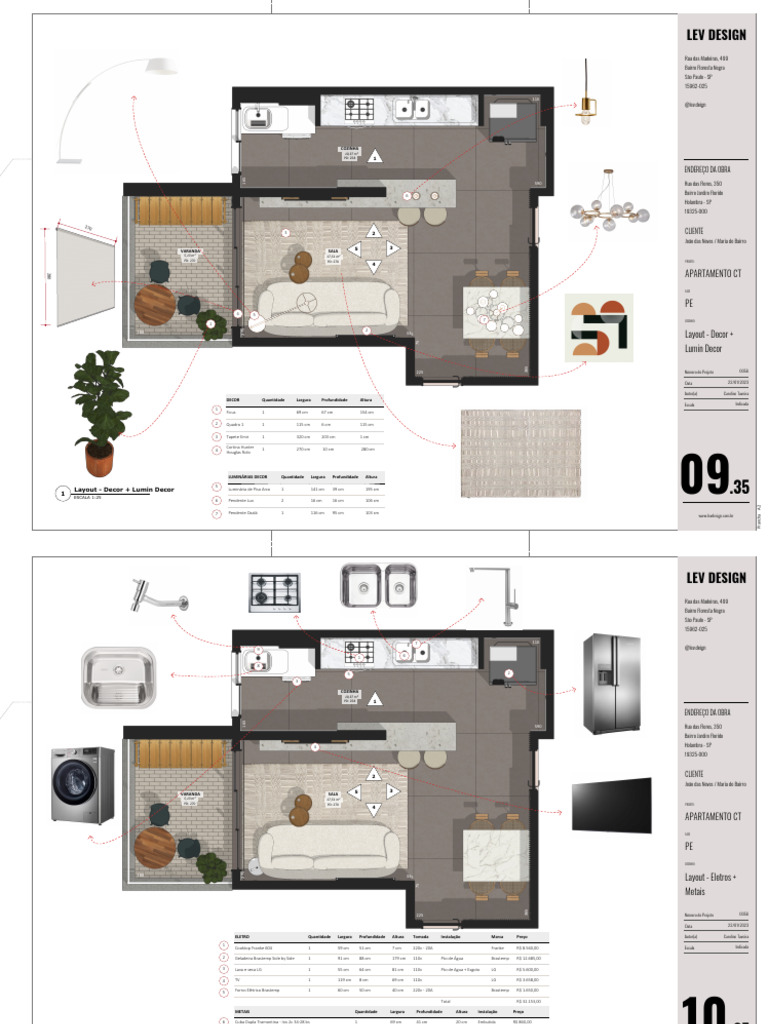 Projeto de Apartamento CT - Layout e Eletros | PDF