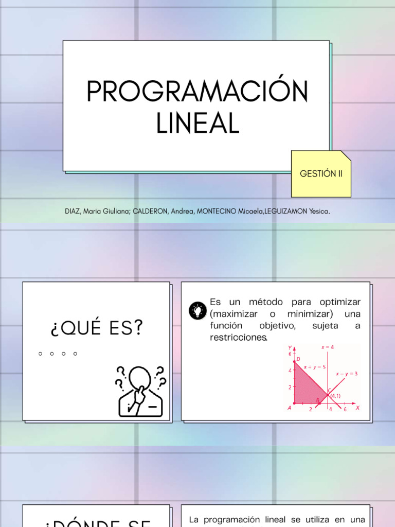 Programación Lineal | PDF