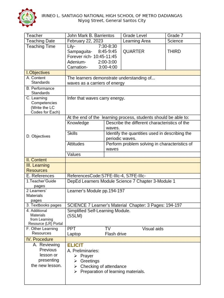 7 Characteristics of Waves for Grade 7 | PDF | Waves | Wavelength