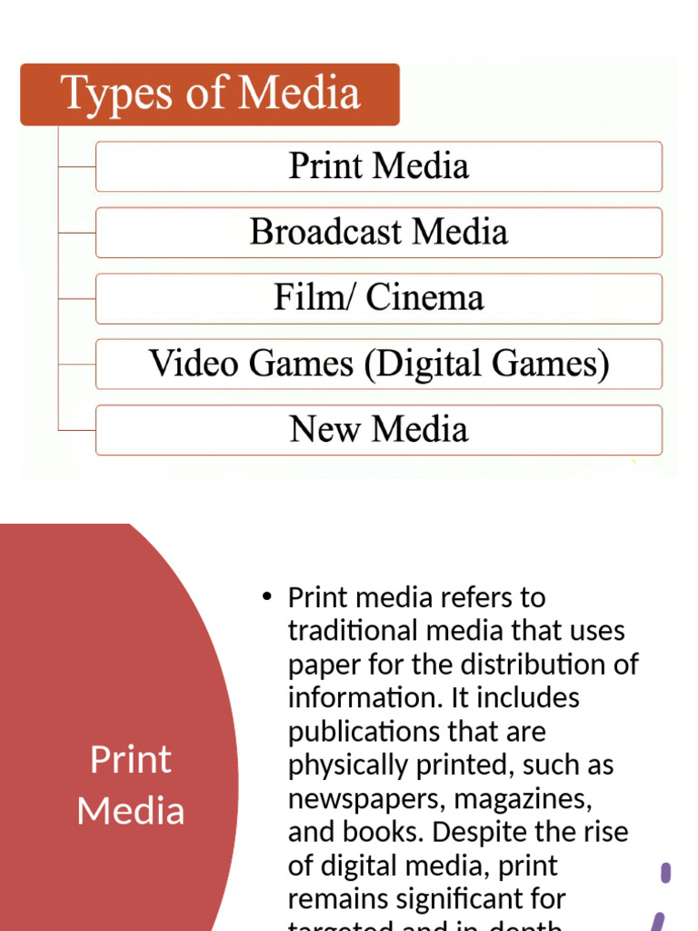 Types of Media With Only Explanations | PDF
