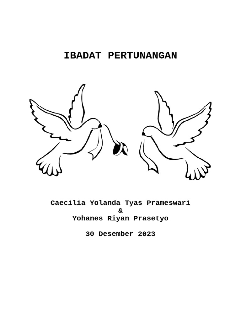 Ibadat Pertunangan Caecilia dan Riyan | PDF