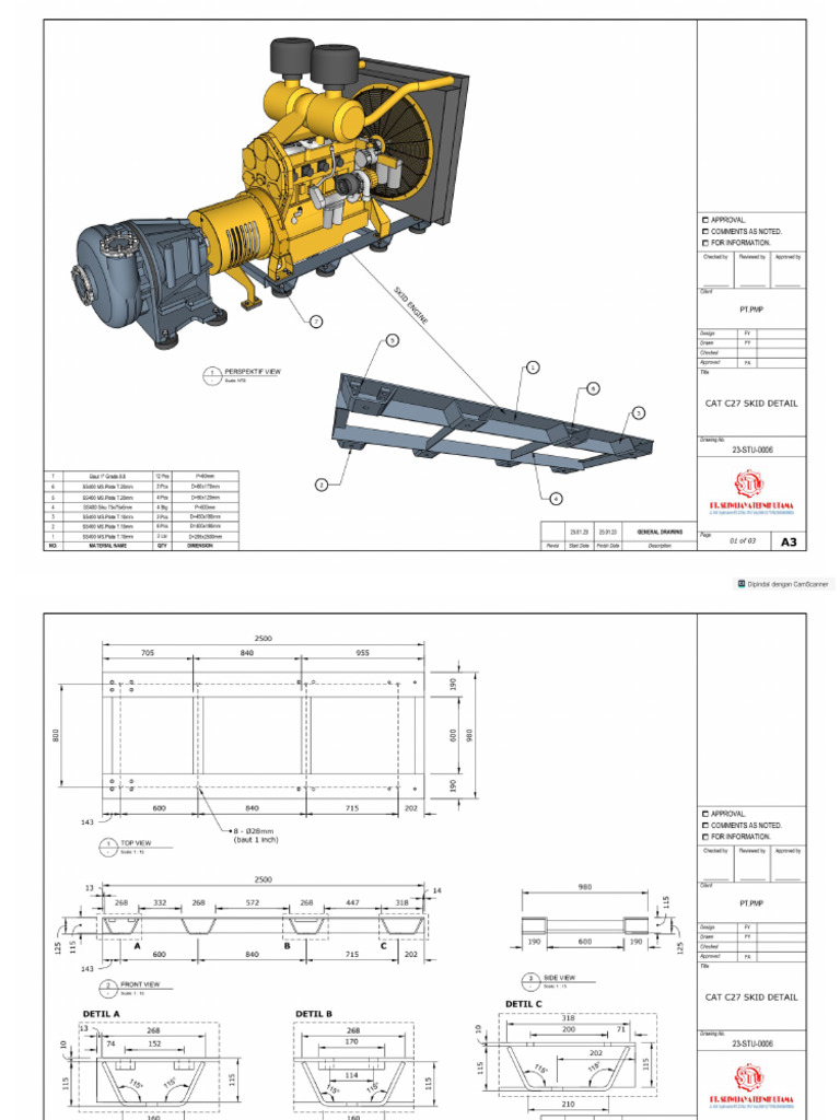 Skid Engine Cat c27 | PDF