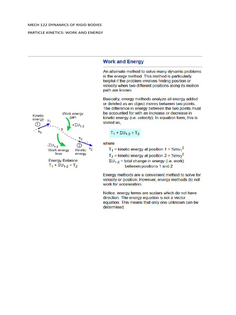 DRB Work and Energy | PDF