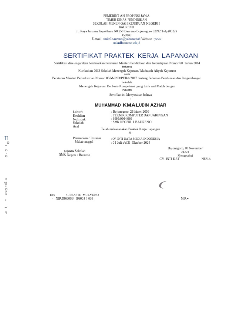 Sertifikat Azhar | PDF