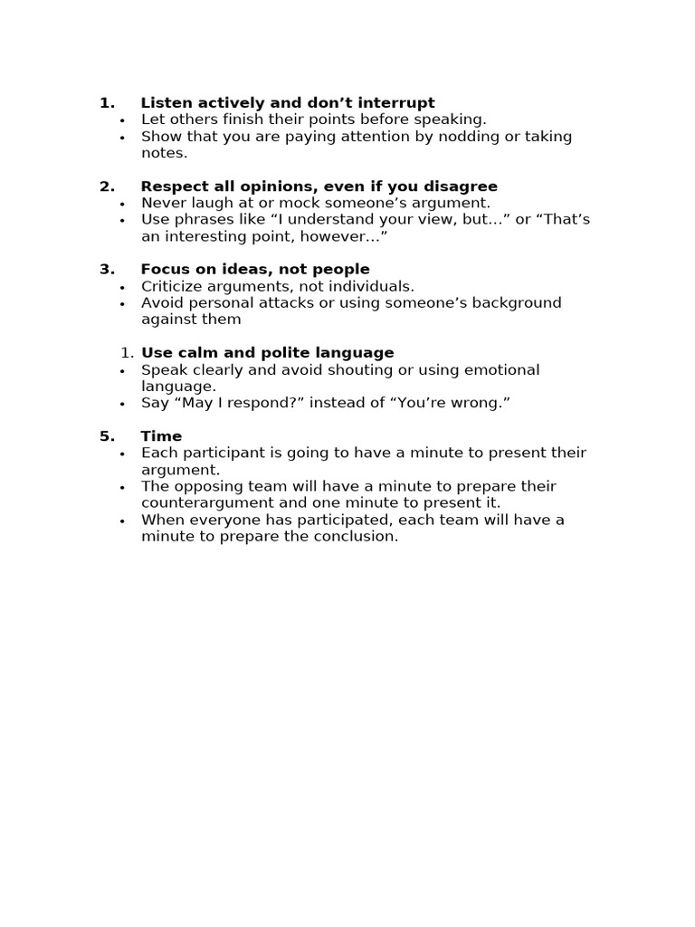 Effective Debate Communication Tips | PDF