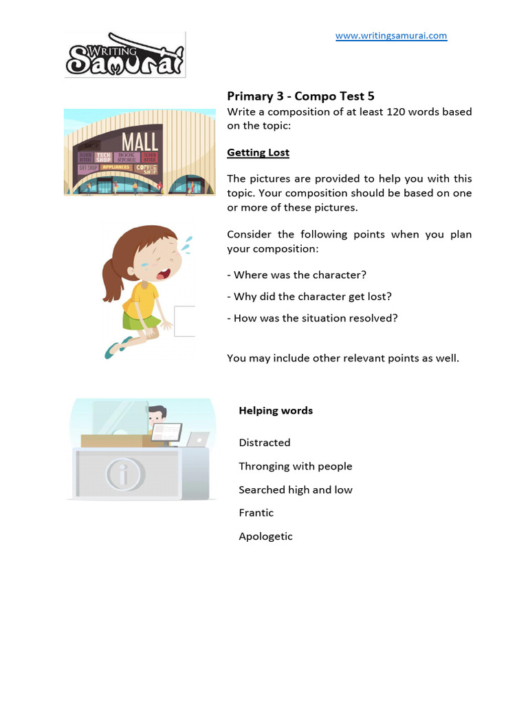 Primary 3 Composition: Getting Lost | PDF