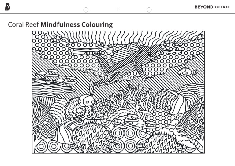 Coral Reef Mindfulness Colouring | PDF
