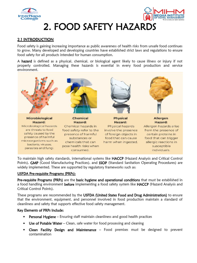 Understanding Food Safety Hazards | PDF | Food Safety | Food Industry