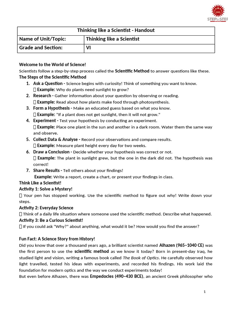 Understanding the Scientific Method | PDF | Science | Measurement