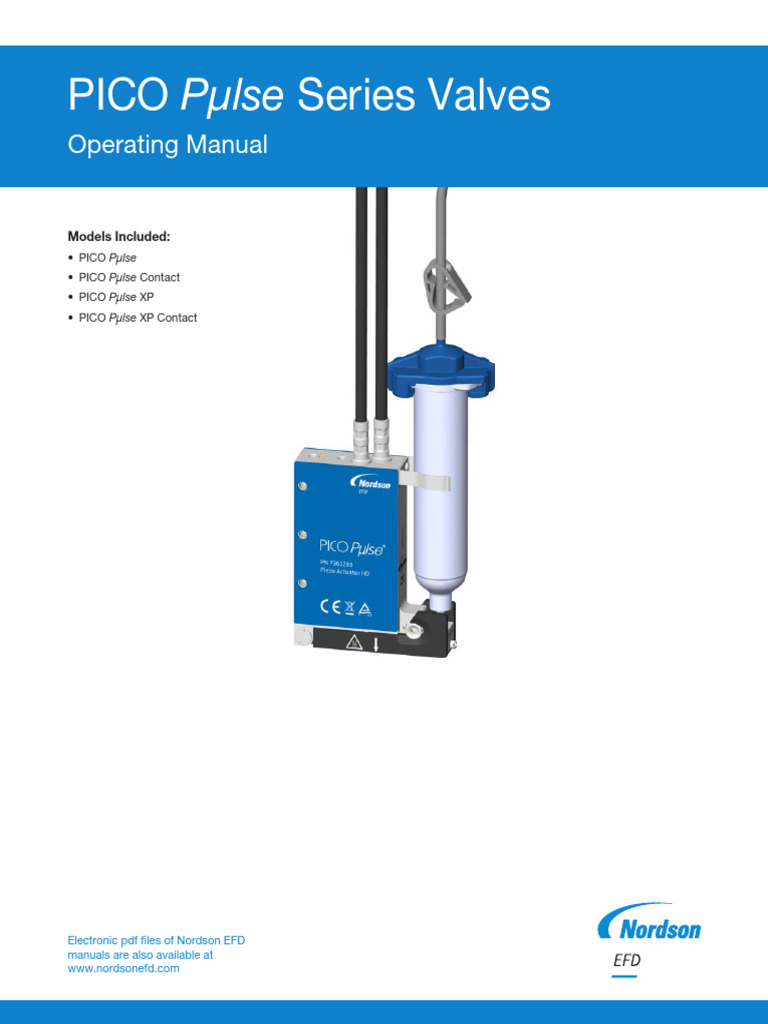 PICO Pµlse Series Valve Manual | PDF | Valve | Actuator