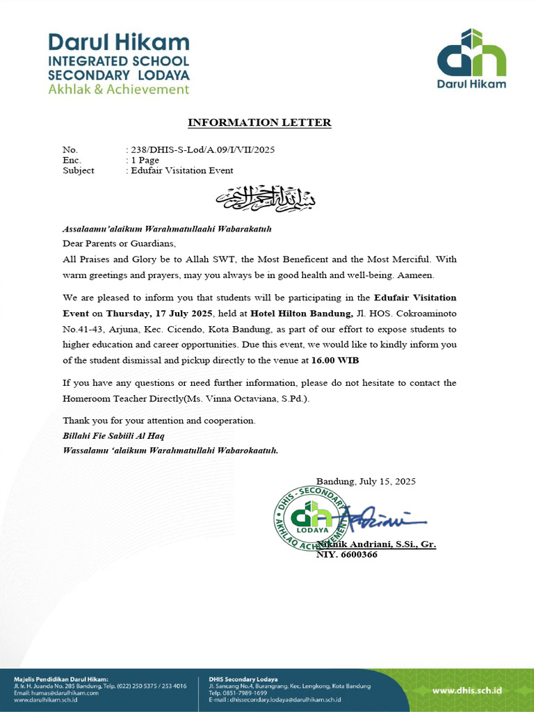 Information Letter | PDF