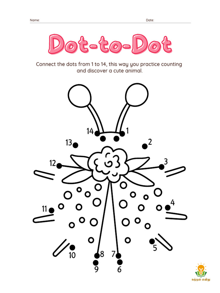 Dot To Dot Counting Worksheet | PDF