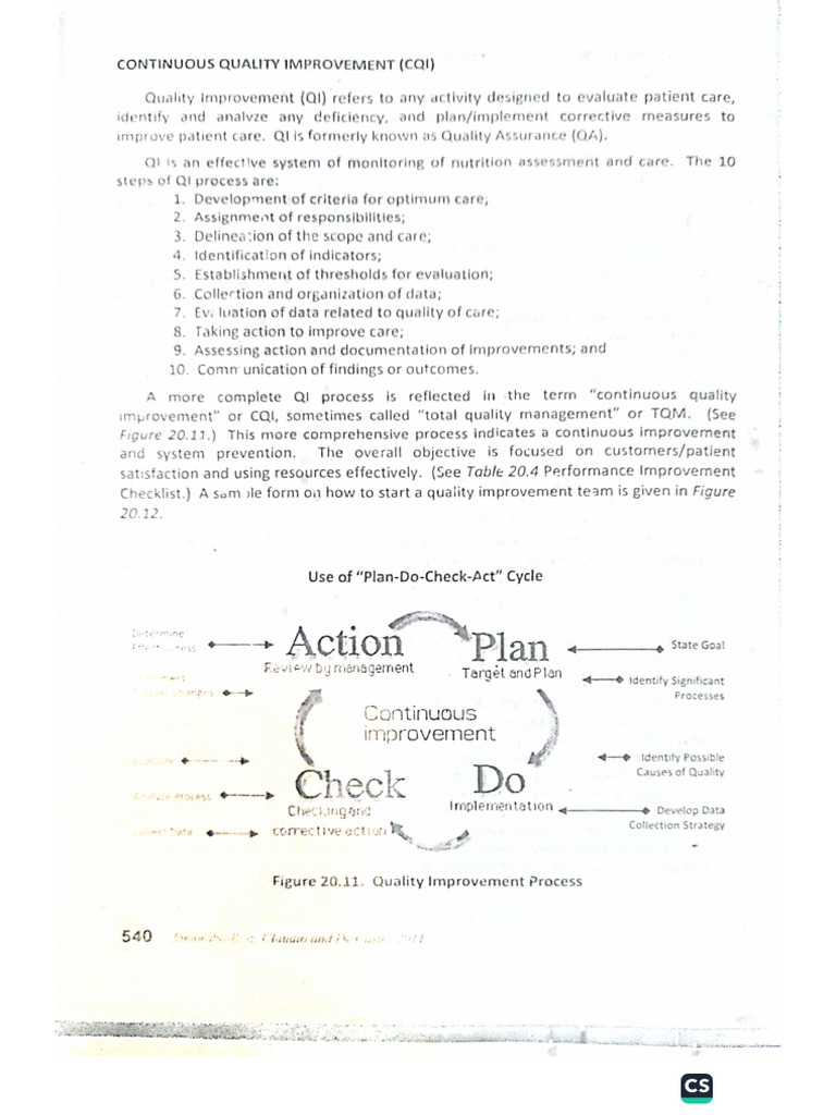 Continuous Quality Improvement CQI | PDF