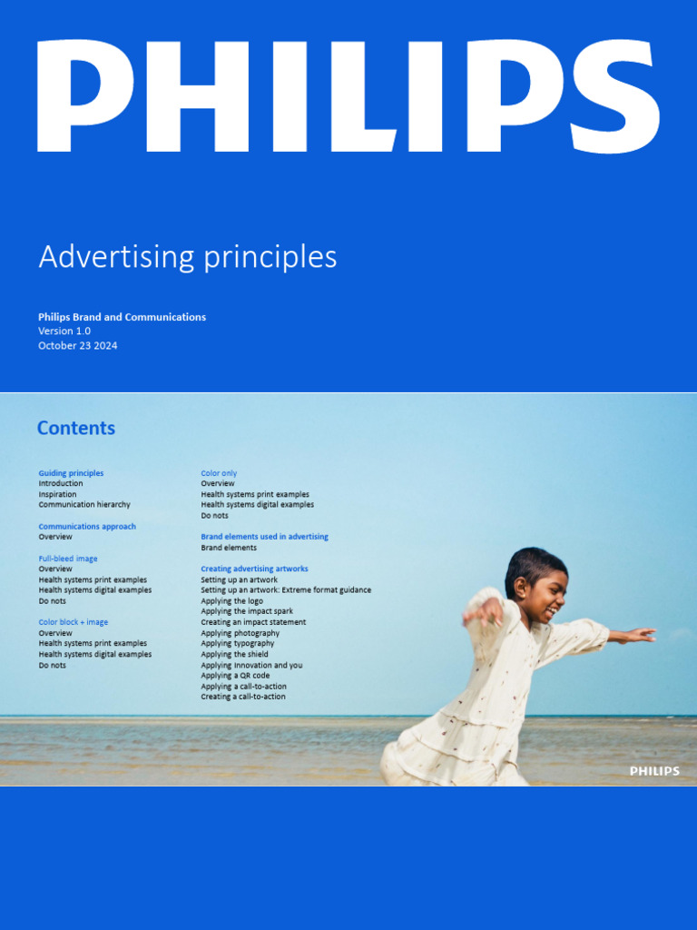 Philips Brand Guidelines Overview | PDF | Typography | Logos