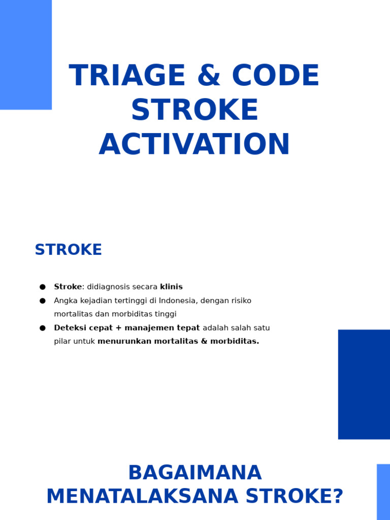 Triage & Code Stroke Activation | PDF