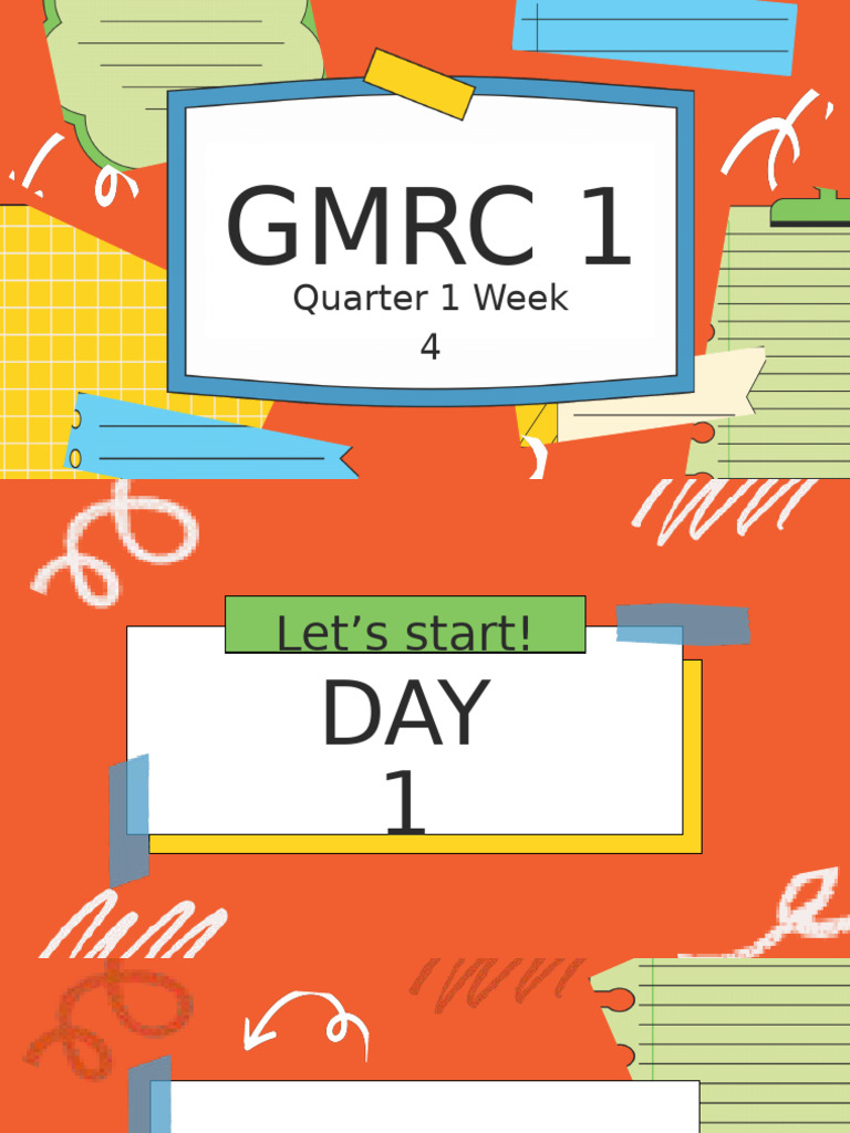 GMRC Quarter 1 Week 4 | PDF