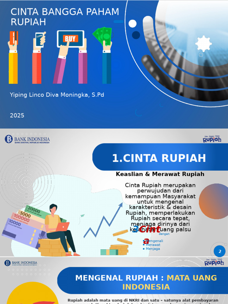 Cinta dan Bangga pada Rupiah Indonesia | PDF