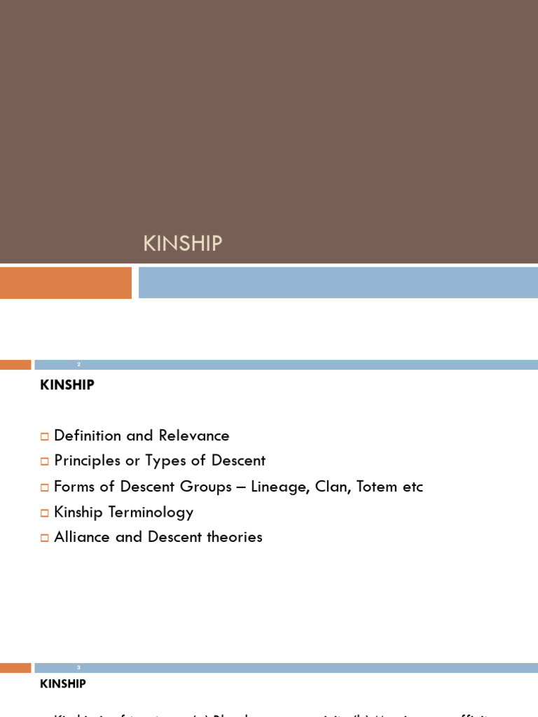 Types of Descent in Kinship Studies | PDF | Kinship | Kinship And Descent