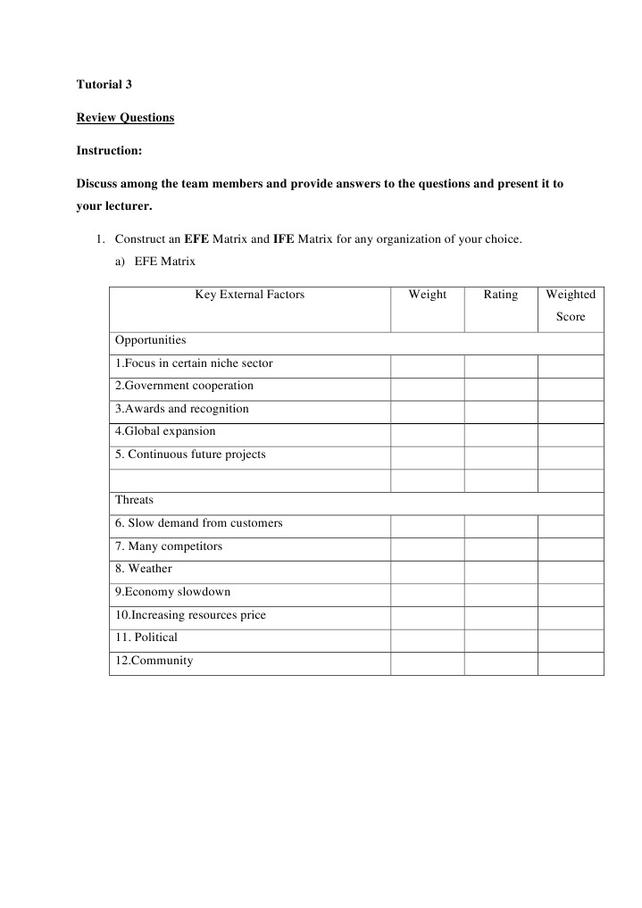 Tutorial 3 Review Questions Instruction: Discuss Among The Team Members ...