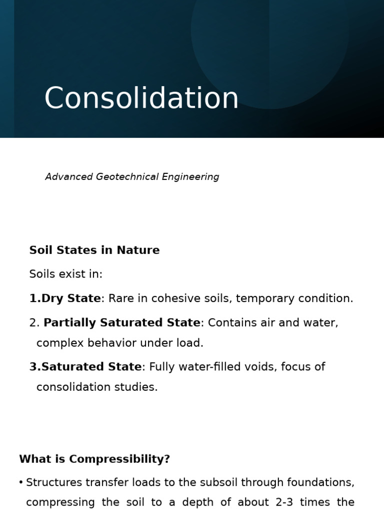 Understanding Soil Consolidation Dynamics | PDF | Porosity ...