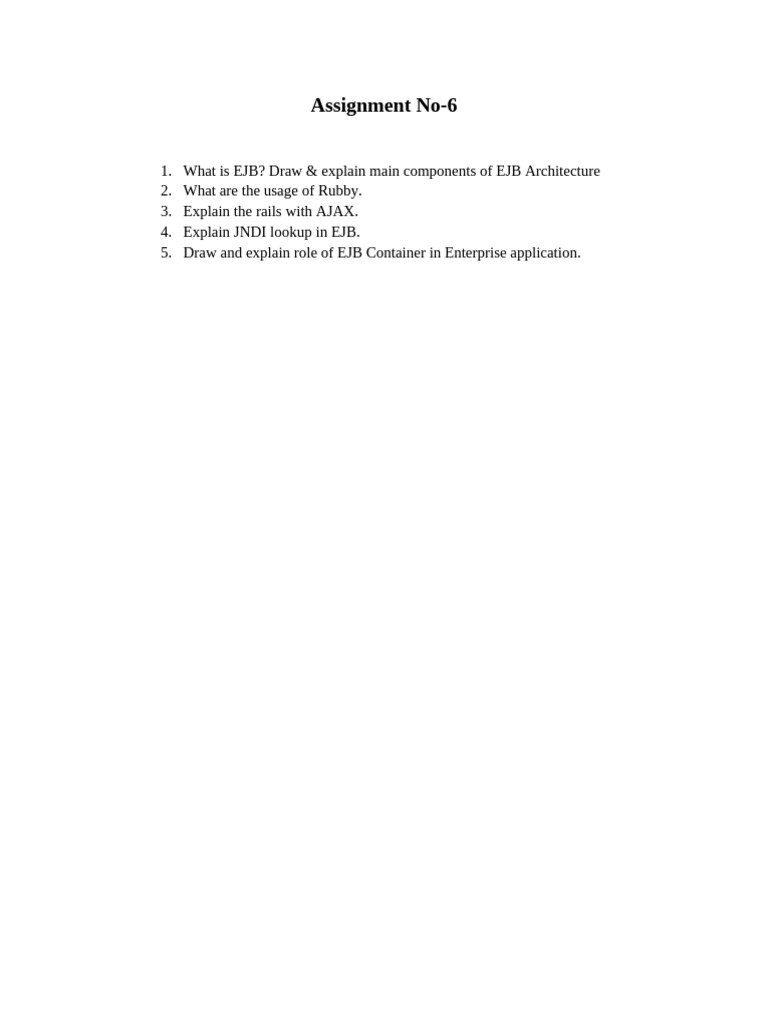 WT Unit 6 | PDF