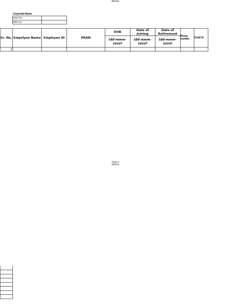 R2C Mapping Form | PDF