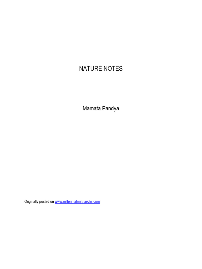 Nature Notes | PDF | Bees | Hippopotamus