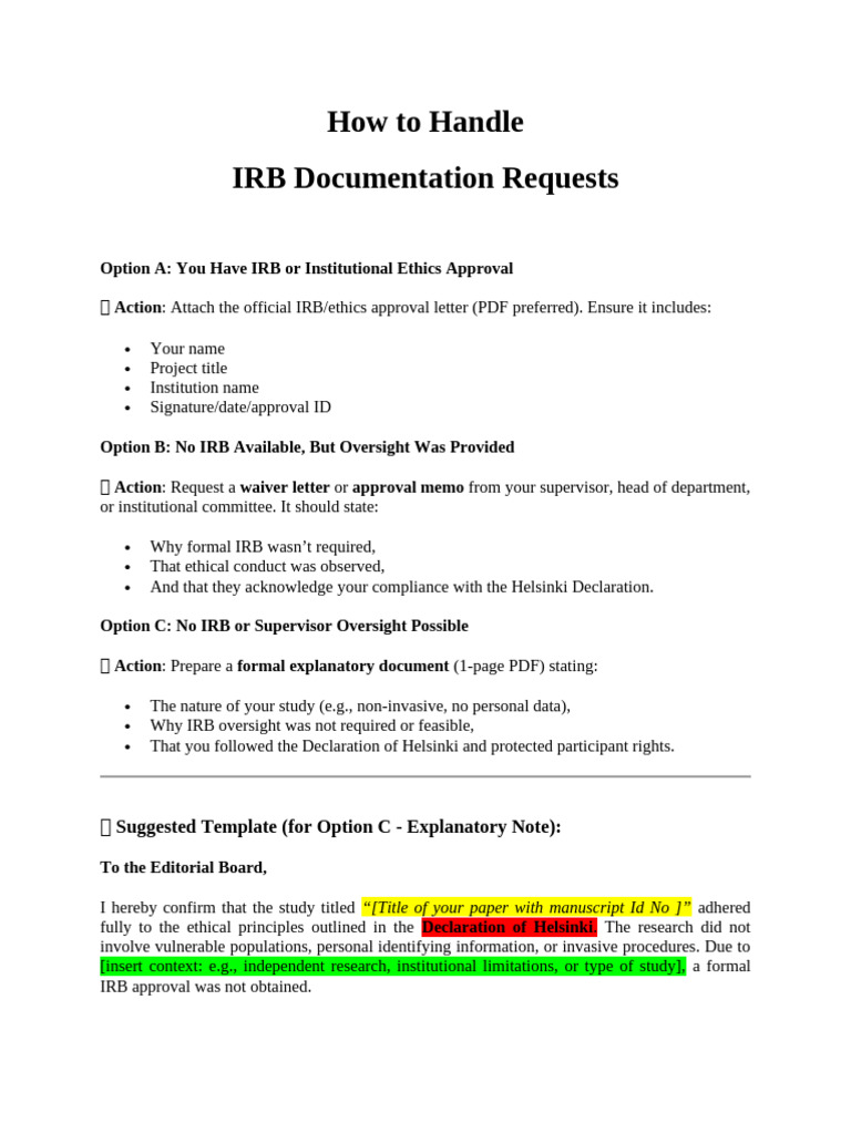 IRB Post | PDF