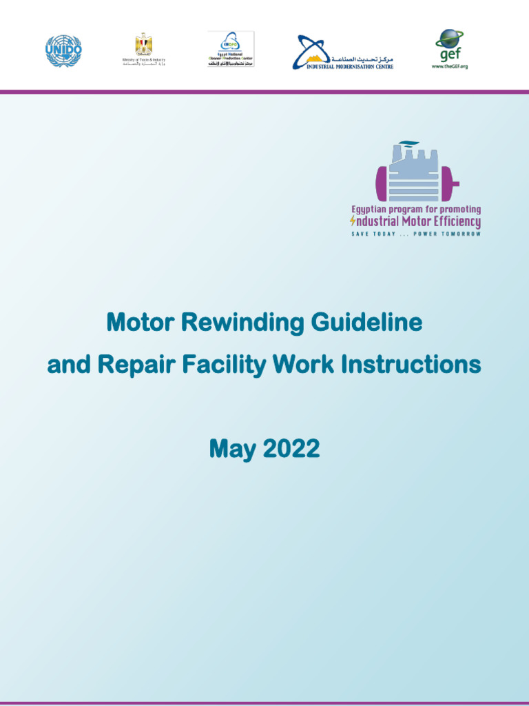 Motor Rewinding and Repair Guide | PDF | Electric Motor | Electrical ...