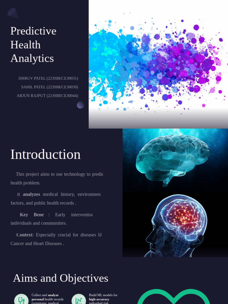 Predictive Health Analytics Project Overview | PDF | Analytics ...