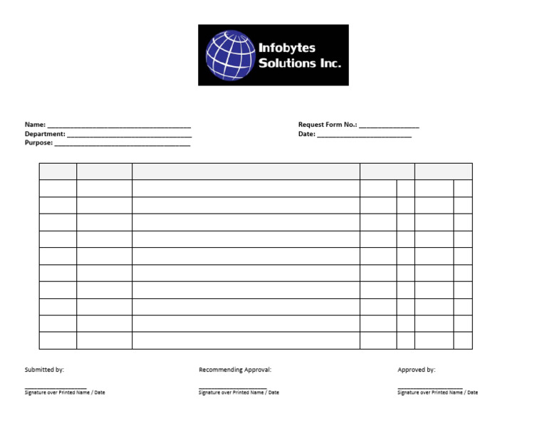 Sample Requisition Form Template | PDF